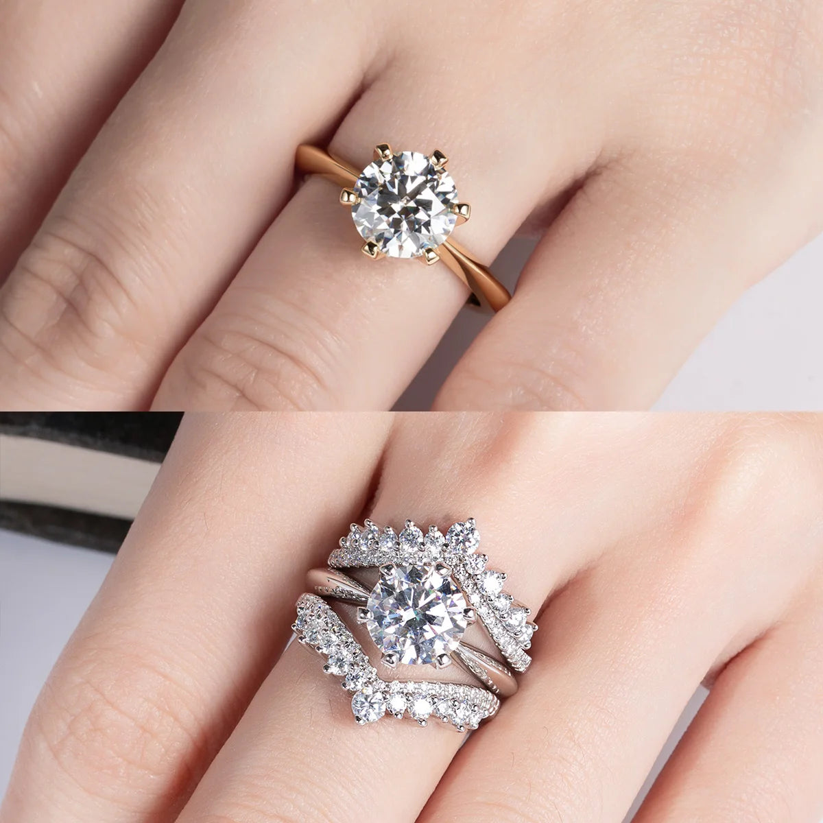 Moissanite Solitaire Ring