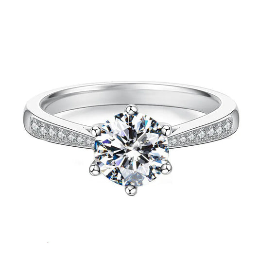 925 Sterling Silver Zircon Ring