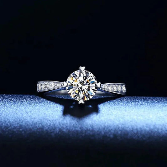 925 Sterling Silver Zircon Ring