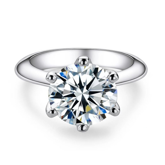 Moissanite Solitaire Ring